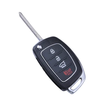 WFMJ Smart Remote Klapp Floding Võtmeta Sisenemise Lihvimata 4 nuppu Auto Võti Juhul Shell Fob 2013 2014 Hyundai Santa Fe ix45 Nr Kiip