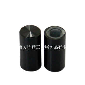 Alumiinium must nupp läbimõõt 7mm suur nelinurkne ava 14mm 3.2 * 3.2 mm toitelüliti nupp kork