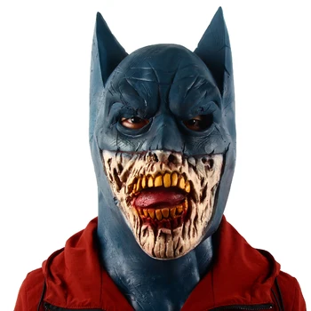 Bruce Wayne Mask Täiskasvanute Fancy Kleit Superhero Teema Kostüüm Pool Filmi Cosplay Lateks Zombie Maskid