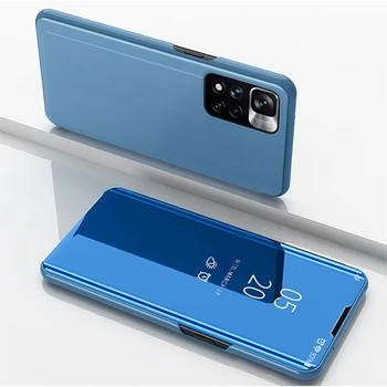 Eest redmi Lisa 11 Smart Mirror Klapp Telefoni Puhul Xiaomi Redmi Lisa 11 pro Noorte Clear View Nahast Seista Kaane Coque