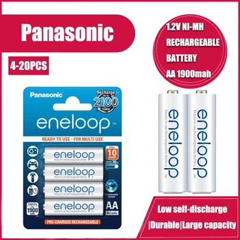 Uus Panasonic Eneloop 1900mAh AA 1.2 V, NI-MH Taaslaetavaid Patareisid Elektrilised Mänguasjad Taskulamp Kaamera Eel-Laetud Aku