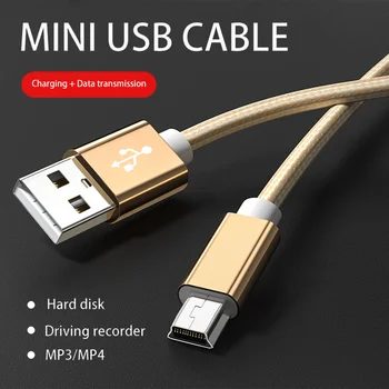 Mini USB Kaabel (Mini USB-USB-Kiire Andmete Laadija Kaabel MP4 MP3 Player Car DVR GPS Digitaalne Kaamera Mini USB HDD