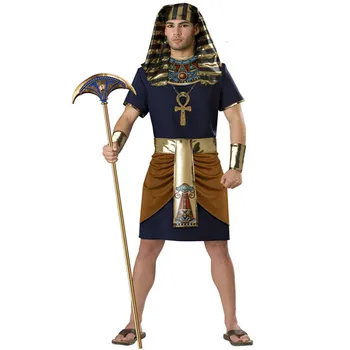 Halloween Anubis Kostüüm Mees Vana-Egiptuse Vaarao Rooma Kings Valvur Fancy Kleit