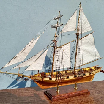 Uus Skaala 1/96 Laser-cut Klassika Antiikne Puidust purjekas Mudel kit: The HARVEY 1847 laeva mudel komplektid Xmas kingitused