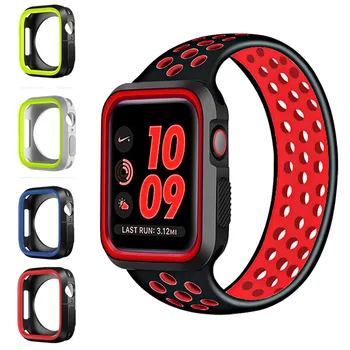 PC Case cover Apple Watch seeria 6 SE 5 4 3 44mm 40mm iwatch 42mm/38mm kaitsva silikoon protector kest