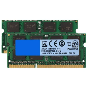 RAM, 16 gb DDR3L 32GB 1600MHz 1866MHz Sülearvuti Mälu PC3L-12800S 14900S SODIMM 204Pin Memoria RAM DDR3 1.35 V Sülearvuti Mälu Moodul