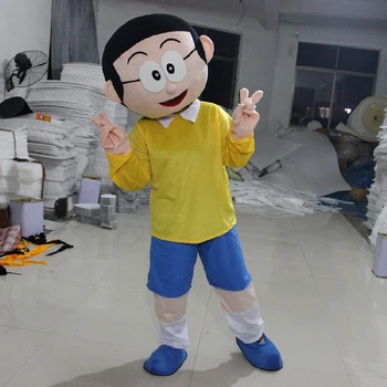 Doraemon Nobita Maskott Kostüüm Nobi Poiss Koomiksitegelast Cosplay Maskott Uhke Karneval Märk Sobiks Sünnipäeva, Halloweeni Kingitus