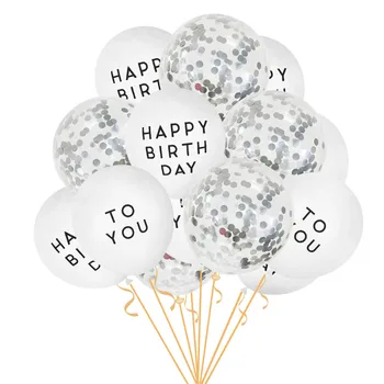 1 Komplekt Valge Happy Birthday To You Kirja Latex Balloon Set Heelium Õhupalli Dekoratsioonid Pulmad Kids Sünnipäeva Õhupallid