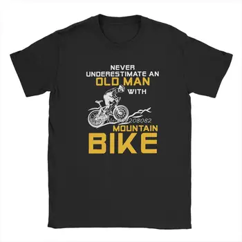 Meeste Kunagi Alahinda Vana Mees Mountain Bike T-Särk Jalgratta MTB Puuvill Tee Särk Meeste T-Särk Streetwear Harajuku