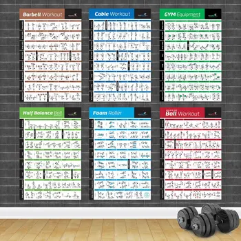 Kulturismi Sport Jõusaal Fitness Tõstekang Plakat Kettlebell Treening Treeningust Chart Kunsti Seinale Plakati Print Home Decor