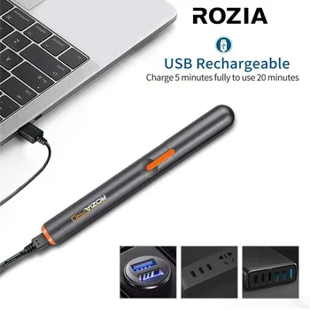 ROZIA USB Laetav Nina-Kõrva Karvade Trimmer Elektriline Eemaldamise Clipper Habemenuga Pardel Trimmer Epilators Kvaliteetse Eco-Sõbralik