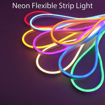 Neoon Riba LED Valgusega SMD Veekindel 2835 Soft Light Bar Kuju LED Neoon Tuled Koju DIY Teenetemärgi 5M Soe Valge Led Ribad