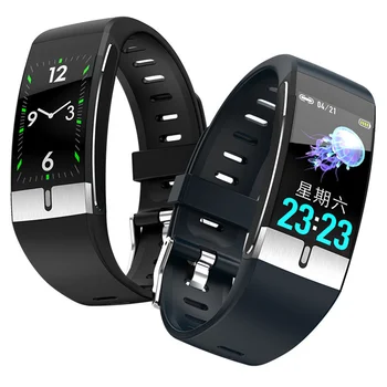 E66 Smart Watch EKG Temperatuuri Mõõtmine, Südame Löögisageduse, vererõhu ja Hapniku Käepaela Tervise Fitness Käevõru Bänd Hot Müük