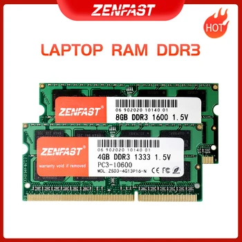ZENFAST mälu Ram DDR3 1333 1600MHz DDR3L DDR4 8GB 4GB Sülearvuti 2133 2400 2666MHz Sodimm Laptop Memoria Ram Intel ja AMD