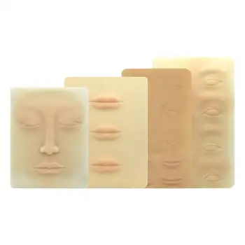 1 Tk 3D Silikoon Tätoveering Praktika Naha Alaline Meik Võlts Nägu, Huuled, Silmad Microblading Trainning Tarvikud