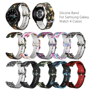 Värviline Joonistus Silikoon Bänd Samsung Galaxy Vaata 4 Klassikaline 5 Pro 40 46 45mm Vaata Bänd Galaxy Vaata 4 42mm 44mm Rihm