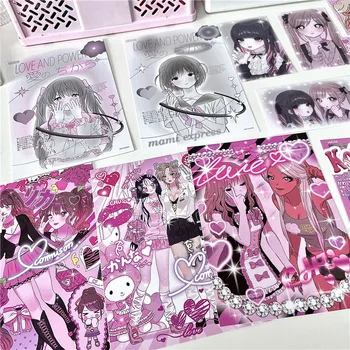 Korea anime Showa Tüdruk Tähemärki Väike Kaart Gooka Konto Materjali Armas Tüdruk Süda Märke Kaardi Kaunistamiseks