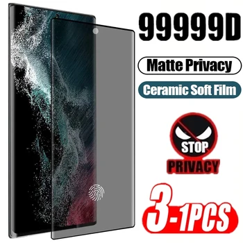 1-3tk Matt Keraamiline eraelu Puutumatuse Ekraani Kaitsed Samsung Galaxy S20 S21 S22 Ultra FE Lisa 20 9 10 S8 S9 S10 Plus Anti Spy Film