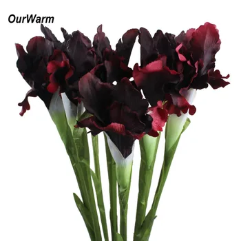 OurWarm 10tk Kunstlik Võltsitud Lilled Pulm Kodu Kaunistamiseks Kuus Värvi Iris Partei Asjade tehislilled DIY Teenetemärgi