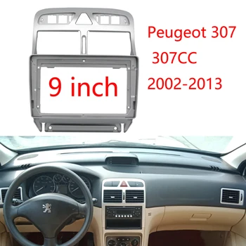 BYNCG Auto Raami Audio Paigaldamise Adapter Kriips Sisekujundus Komplektid Facia Paneel, 9 tolli Peugeot 307 307CC 2002-2013 1 Din Raadio Mängija