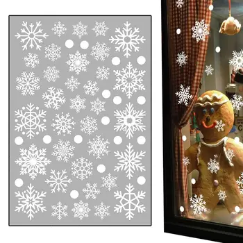 Lumehelves Akna Clings Jõulud Windows Kleebised Kleebised Valged Jõulud Teema Akna Kleebised Talvel Lume Helbed Clings Isikule