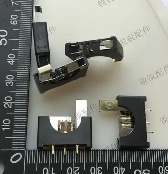 Keskkonna vertikaalne nupp aku omanik LOTES CR2032 BS - 5-2 nuppu batteryPack emaplaadi patarei hoidja