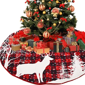 Hirv Põder Jõulupuu Seelik Lumehelves Xmas Tree Vaip Vaiba Ornament Jõulud DecorHome 2022 Uus-Aasta Pidu Navidad Natal Kingitus
