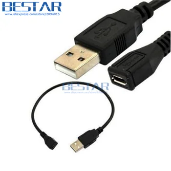 USB 2.0 A male to Micro USB B female extension adapter kaabel-Micro-USB-MF 25cm 0,25 M