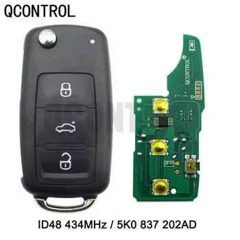 QCONTROL 3 BTCar Remote Key 433 MHz VW/VOLKSWAGEN Beetle/Caddy/Eos/Golf/Jetta/Polo/Scirocco/Tiguan/Touran/ÜLES 5K0 837 202 REKLAAM