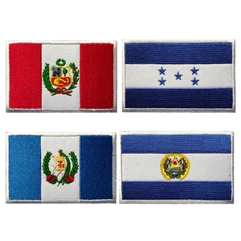 Ameerika Lipp, Embleem Peruu Honduras, Guatemala, El Salvador Lipu Tikandid Plaaster Konks ja silmus Armband Riided Seljakott