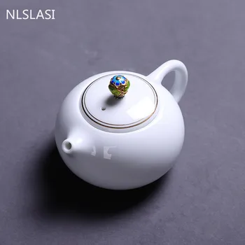 Hiina Käsitsi valmistatud valgest portselanist teekann Xishi pot elevandiluu valge keraamika Teaware teetseremoonia asjade 200ml