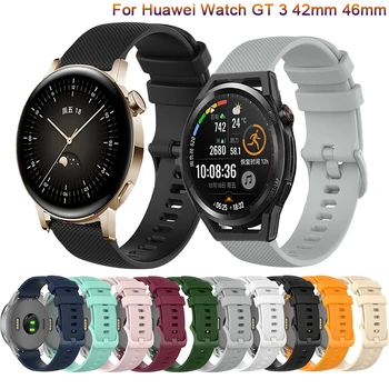 Uus Watchband Rihmad Huawei Vaadata GT3 42mm 46 mm Silikoon Smart Watch Band Väljas Sport Käepaela Eest GT Runner 46 mm Correa