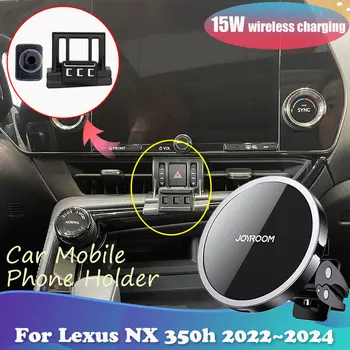 15W Auto Telefoni Omanik Lexus NX 350 350h 450h AZ20 2022 2023 2024 Magnet Stand Traadita Laadimise Kleebis iPhone Tarvikud